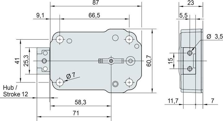 Productafbeelding Wittkopp 4310-0023 Optima 2648 kluisslot sleutelslot