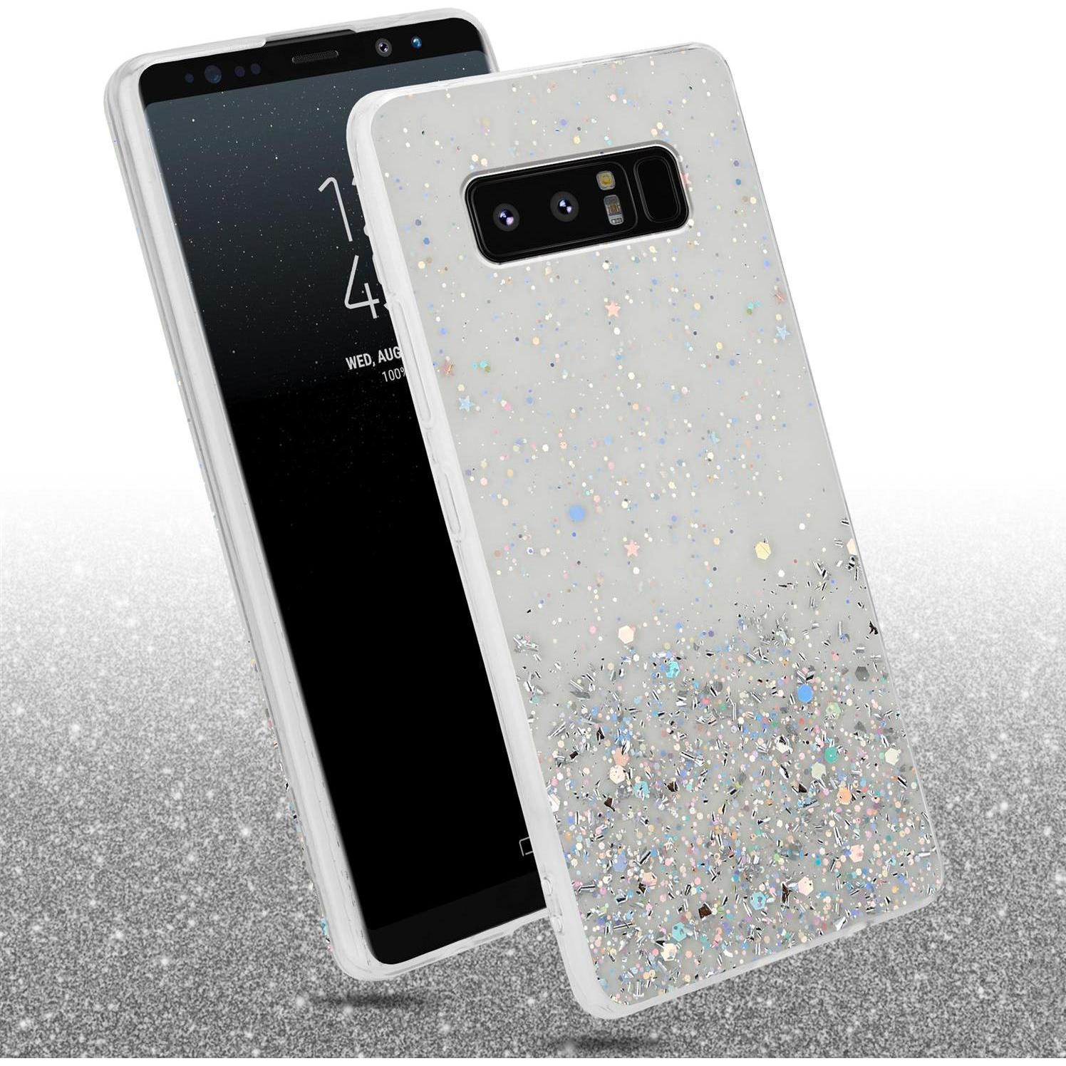 Thumbnail - Cadorabo TPU Cover funkelnder Glitter (Samsung Galaxy Note 8), Smartphone Hülle, Transparent