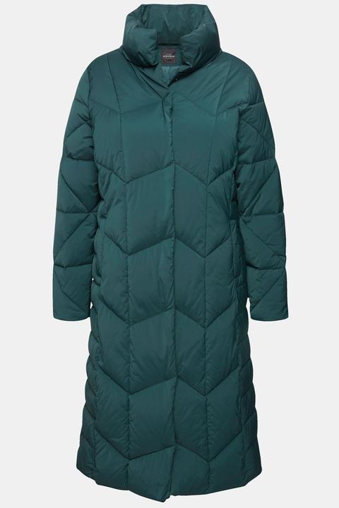 Actual product image Ulla Popken Zigzag Quilted Water Repellent Coat