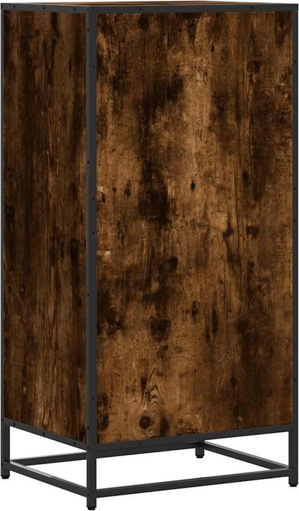 Productafbeelding VidaXL Eiken schoenenrek gerookt 48x38x97,5 cm materiaal op houtbasis