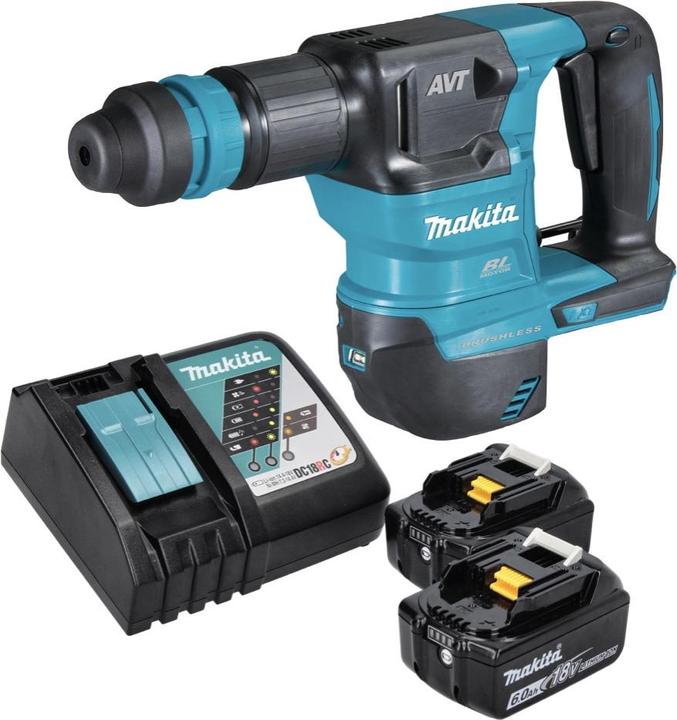 Produktbild Makita DHK 180 RG Akku Meisselhammer 18 V 3,1 J SDS Plus Brushless + 2x Akku 6,0 Ah + Ladegerät (Akkubetrieb, 18 V)