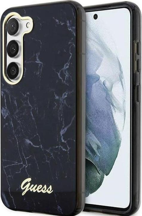 Produktbild Guess GUHCS23MPCUMAK S23 +S916 black/black hardcase Marble (Samsung Galaxy S23+)