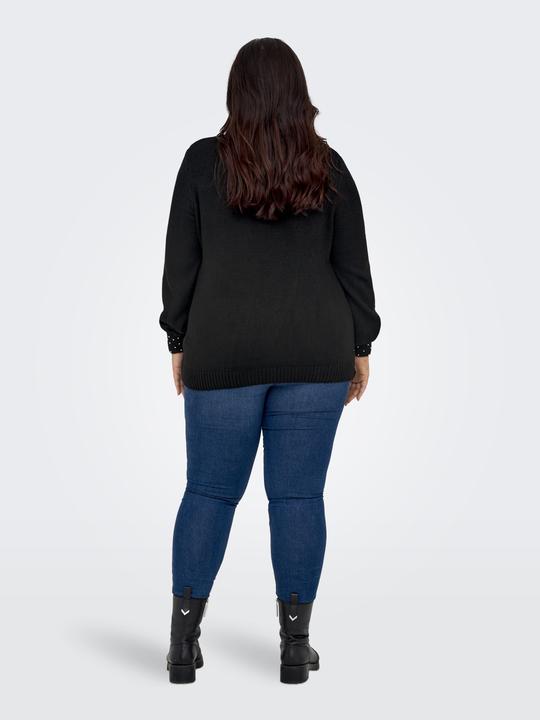 Image du produit Only Pull en maille curvy col V (L)