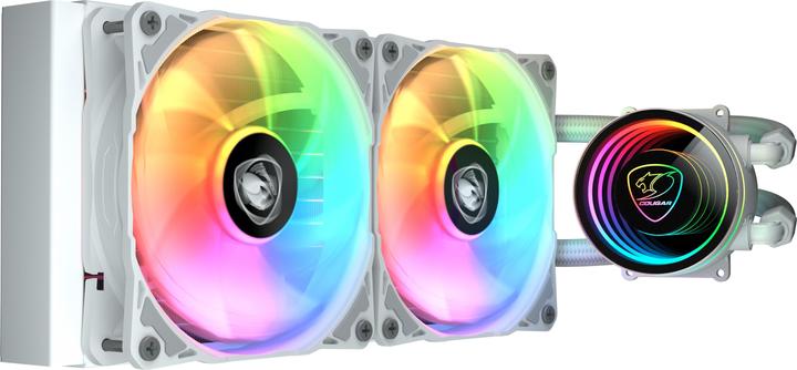 Actual product image Cougar Kit Watercooling AIO Poseidon Elite RGB - 240mm (Blanc)