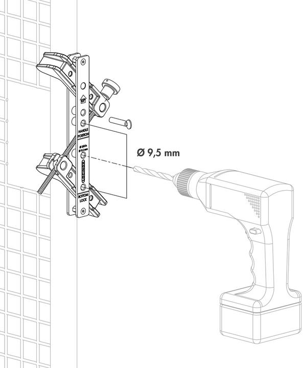 Produktbild Locinox Bohrschablone DRILL-FIX (1 Stk.)