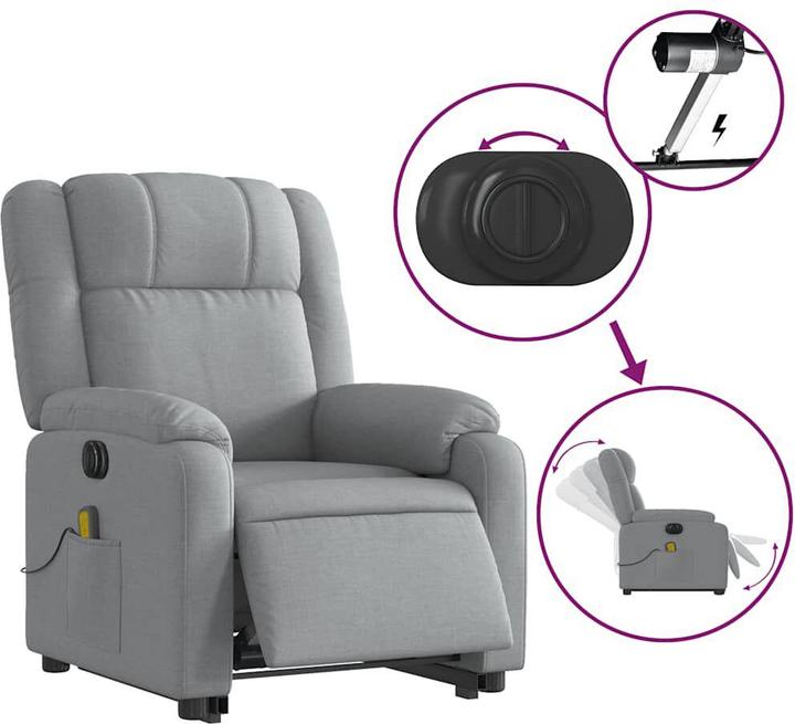 Image du produit vidaXL Massagesessel mit Aufstehhilfe