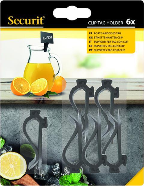 Actual product image Securit CLIP holder for chalkboard signs, black