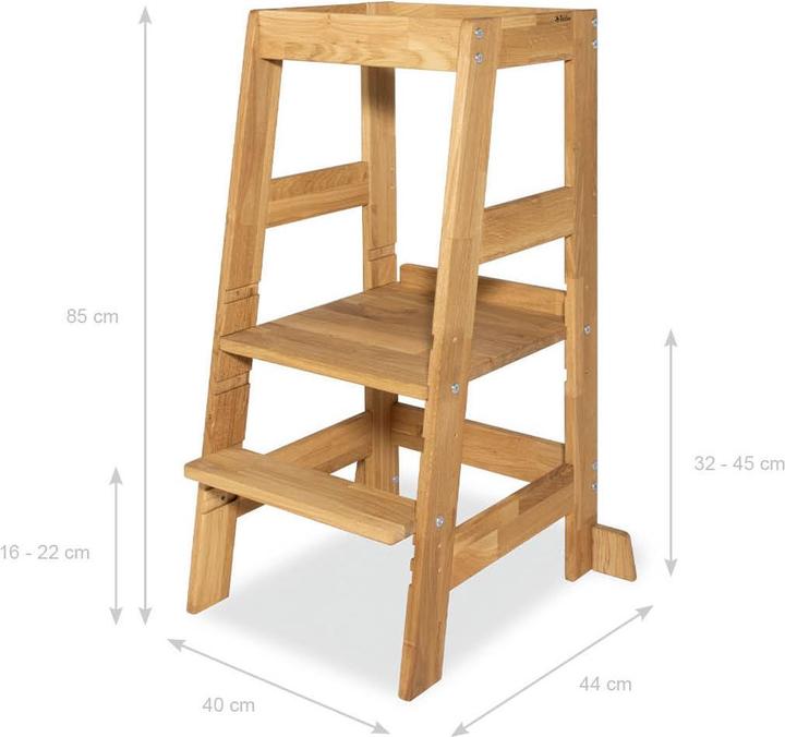 Produktbild Pinolino Lernturm „Fino”, Eiche geölt
