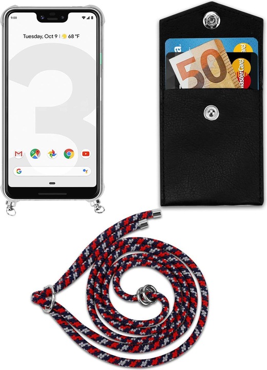 Produktbild Cadorabo TPU Handy Kette SILBER Cover