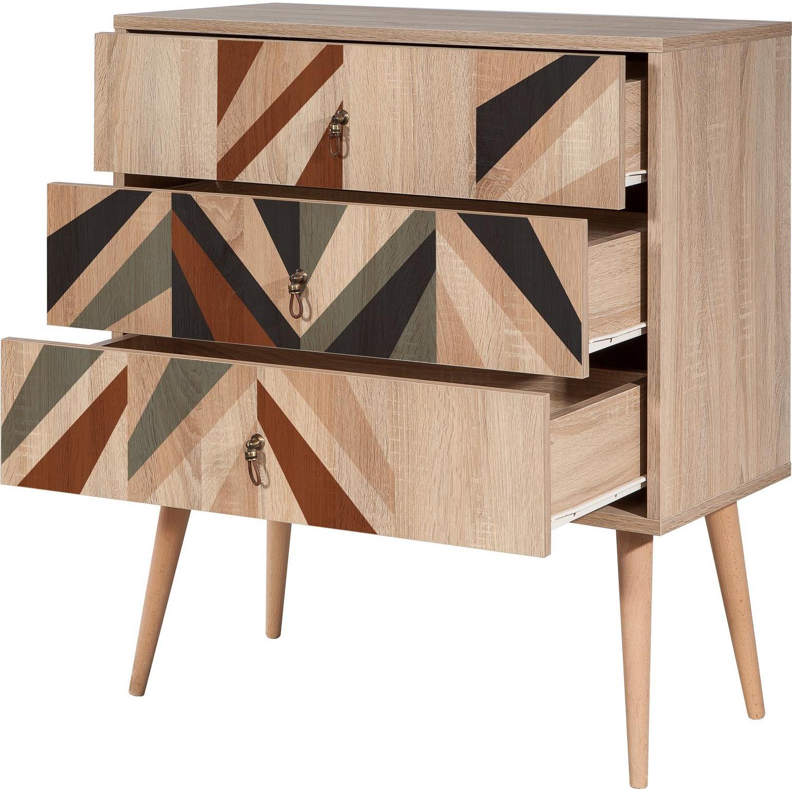 Homitis, Kommode + Sideboard, Ridge (80 x 40 x 89 cm)
