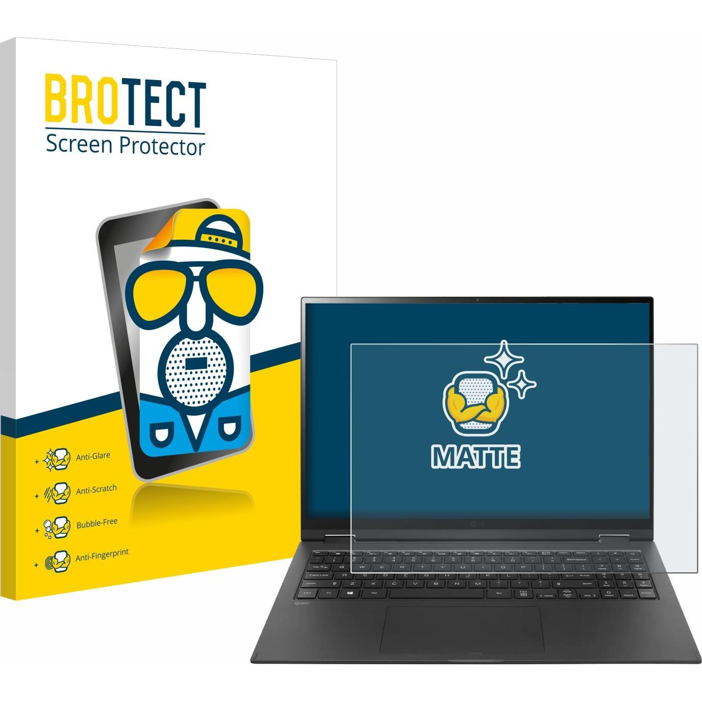BROTECT Entspiegelungs-Schutzfolie Displayschutz Matt (16"), Notebook Schutzfolie
