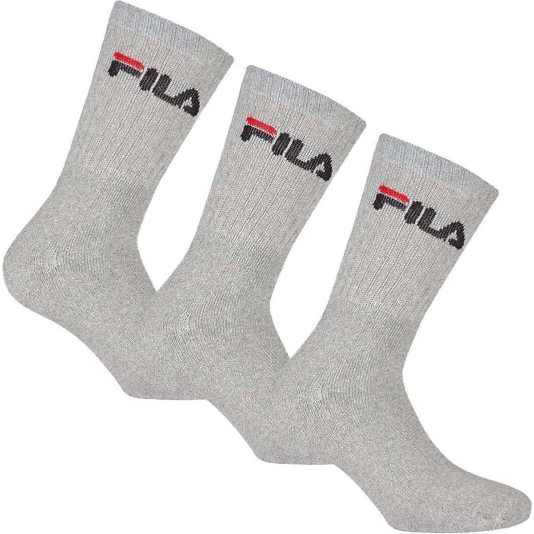 FILA, Herren, Socken, Tennis Socks 3 Pairs Per Pack, Grau, (3er Pack, 43 - 46)