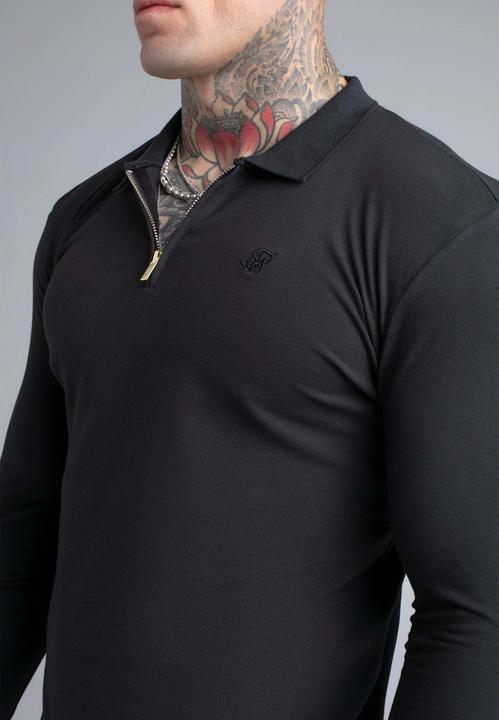 Produktbild Siksilk Langarmpolo Longlseeved Zip (L)