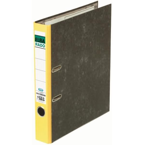 Actual product image Elba Folder rado 100022595 DIN A4 50mm cardboard yellow (A4, 50 mm, 1 pcs.)