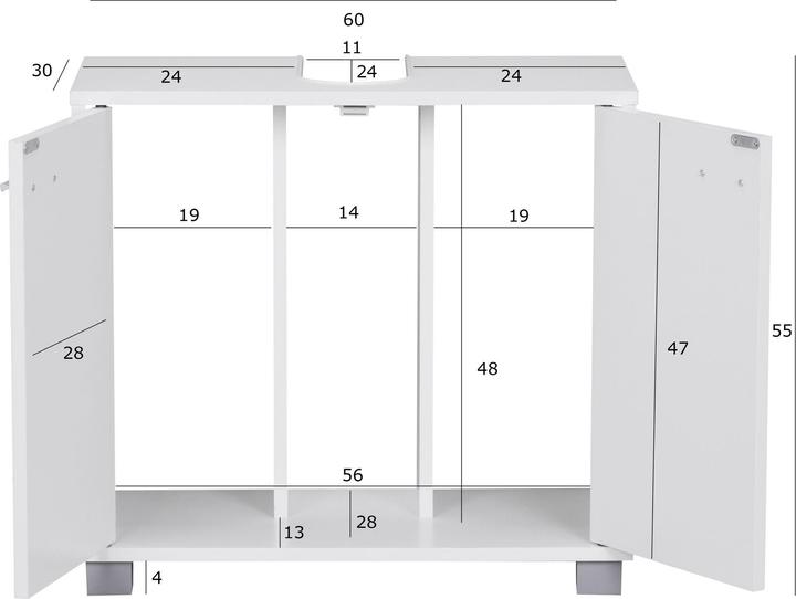 Produktbild FineBuy Laurine (60 x 30 x 55 cm)