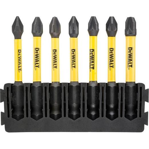 DeWalt, Chiave a bussola, 7pc 57mm Ph Pz Mix Bar Flextorq (Croce Phillips PH, Croce Pozidriv PZ)