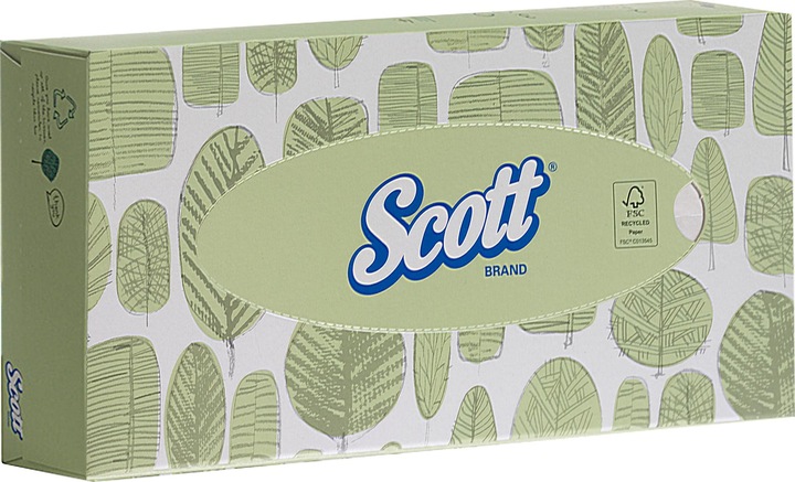 Actual product image Kimberly-Clark SCOTT Facial Tissue Standard WhiteF2
