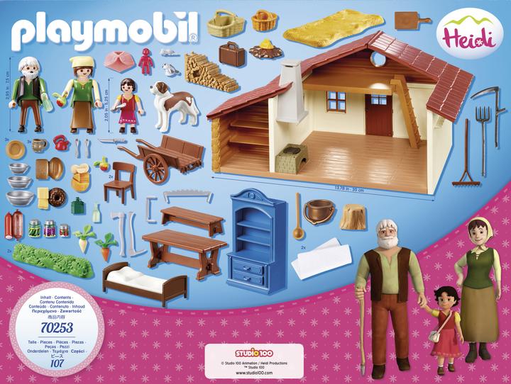 Produktbild Playmobil Heidi und Grossvater auf der Almhütte (70253, Playmobil Heidi)