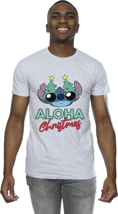 Immagine prodotto Disney Lilo And Stitch Christmas Tree Shades Maglietta Uomo (XXL)