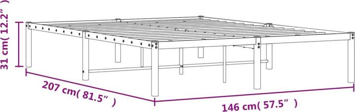 Image du produit vidaXL Bettgestell (140 x 200 cm)
