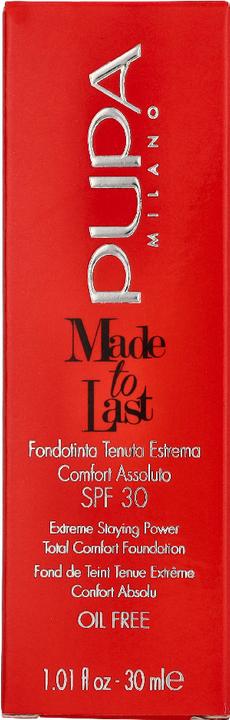 Produktbild Pupa Milano Pupa - Long Lasting Make Up SPF 10 Made To Last (Total Comfort Foundation) 30ml 055 Cinnamon Beige (Cinnamon Beige)