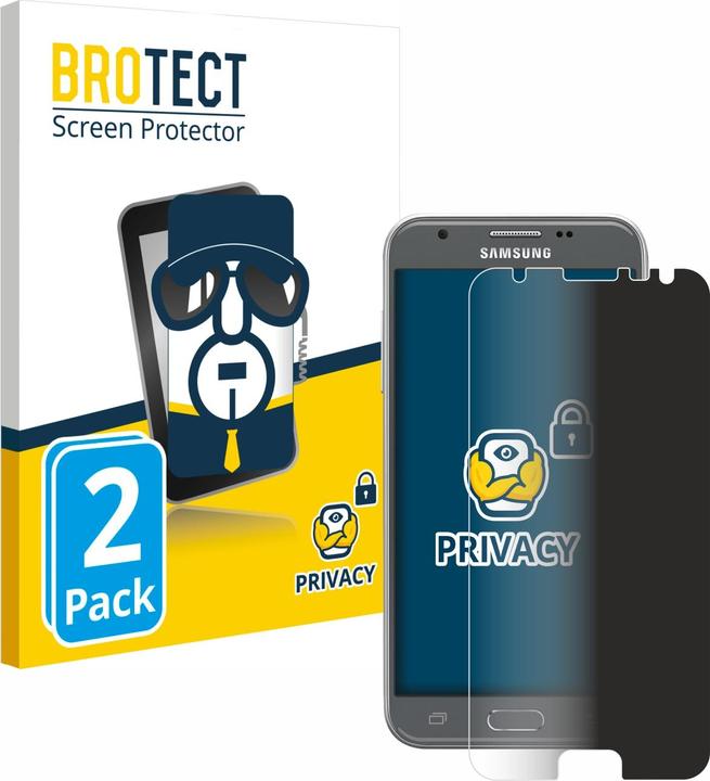 Produktbild BROTECT Sichtschutzfolie Anti-Spy Privacy Folie Blaulicht-Schutz (2 Stück, Samsung Galaxy J3 2017 (US Version))