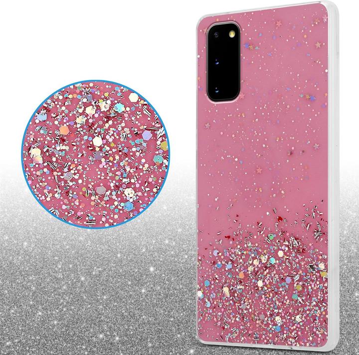 Actual product image Cadorabo TPU cover sparkling glitter (Samsung Galaxy S20)