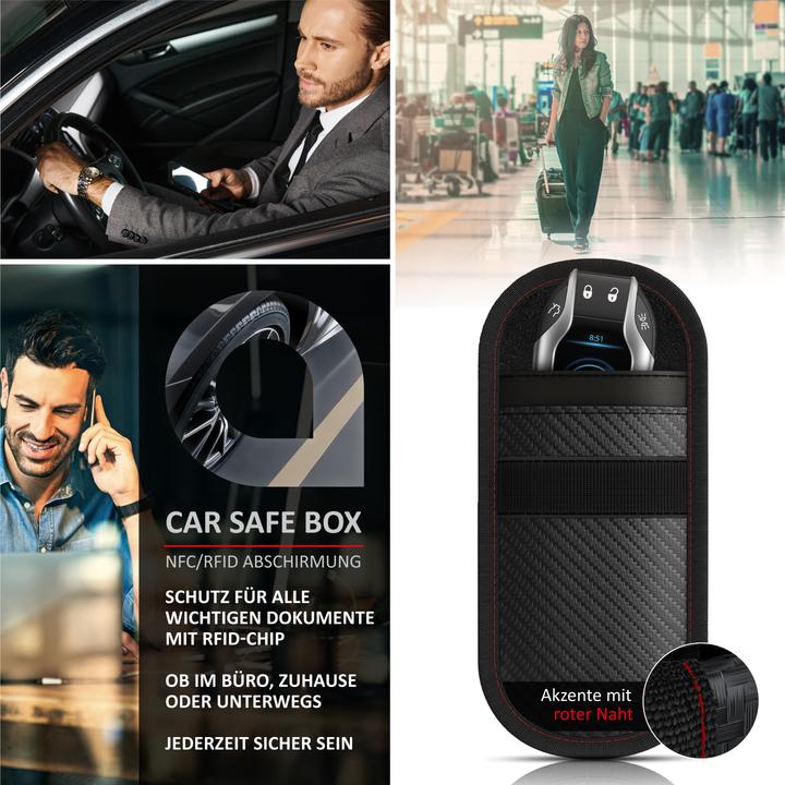 Produktbild Aplic Schlüsseltasche NFC/RFID Schutzbox, Keyless Go Schutz Box, Autoschlüssel Abschirmung, SafeBox