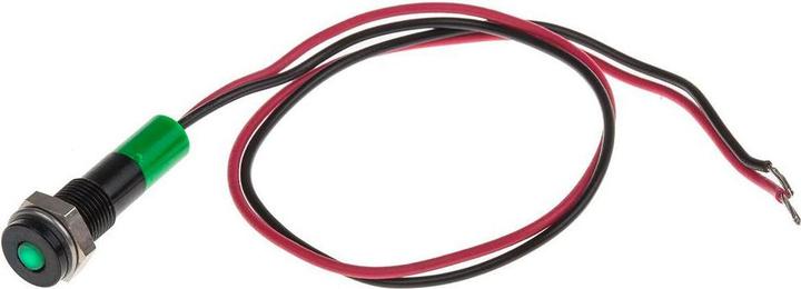 Produktbild RS PRO LED 6mm Chromblende 24Vdc Grün +Kabel