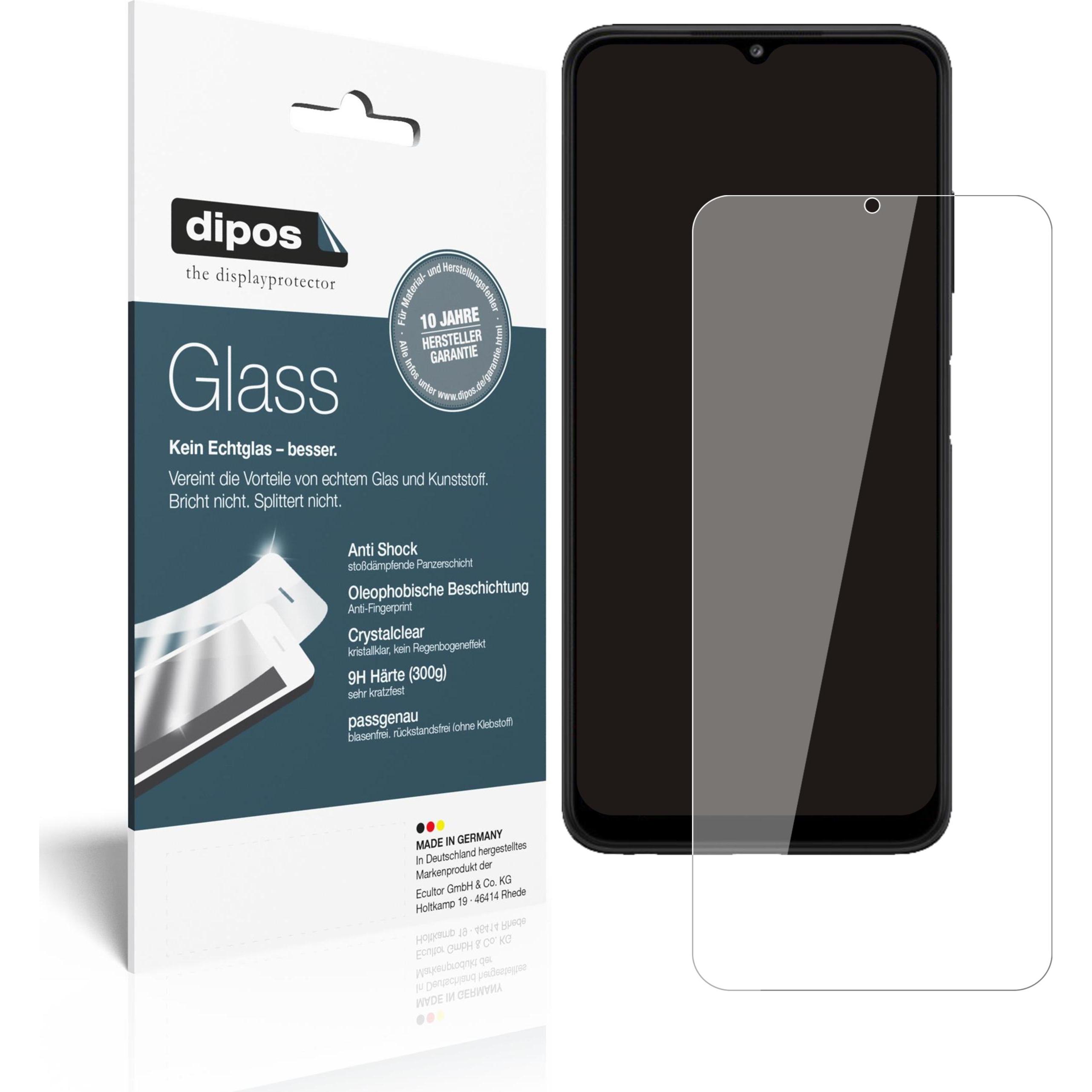 Dipos Displayschutz Anti-Shock (2 Stück, Samsung Galaxy F22), Smartphone Schutzfolie, Transparent