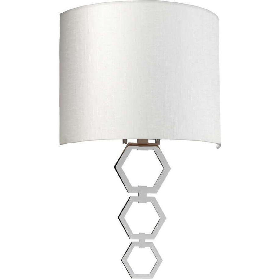 Thumbnail - Elstead Lighting, Wandleuchte + Deckenleuchte, Clark Wandleuchte E27 Medium Poliertes Chrom Elfenbeinfarbe (E27)