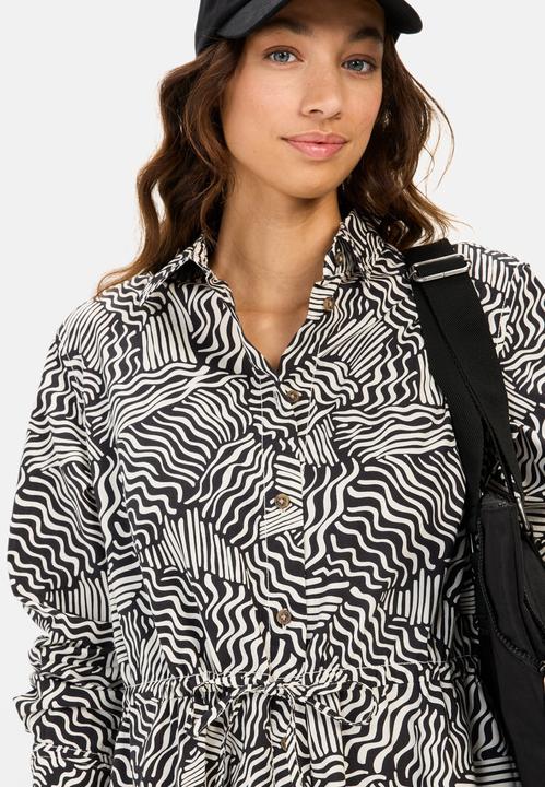 Immagine prodotto Camel Active Langes Hemdblusenkleid mit Allover-Print (XXL)