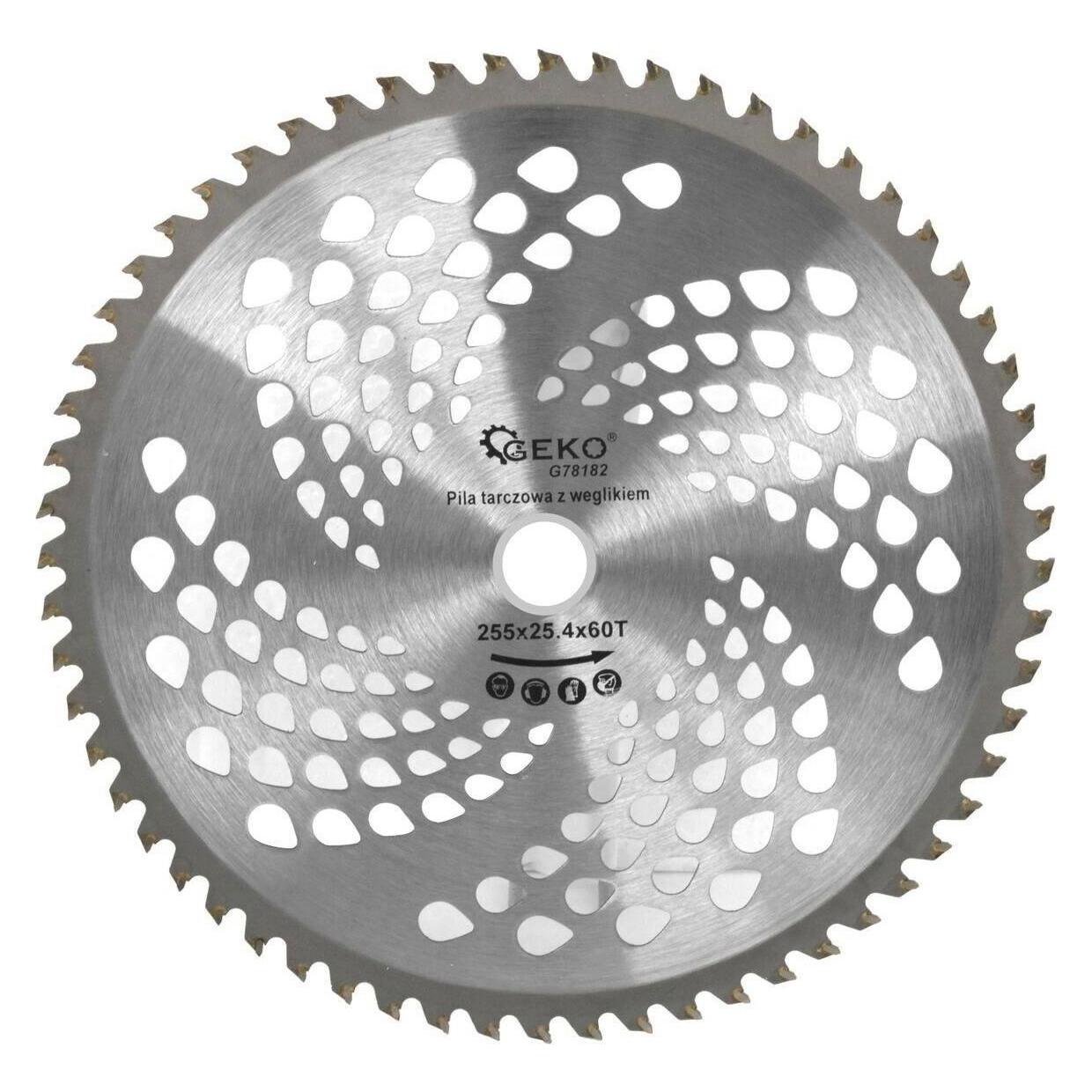 Geko, Accessoires Tuinmachines, Videoschijf 255x25, 4 Mm, 60T
