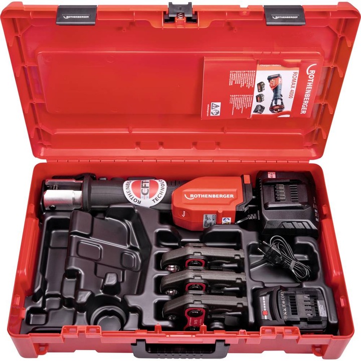 Produktbild Rothenberger ROMAX 4000 Pressbacken-Set SV15-22-28 mm, 1x 4 Ah