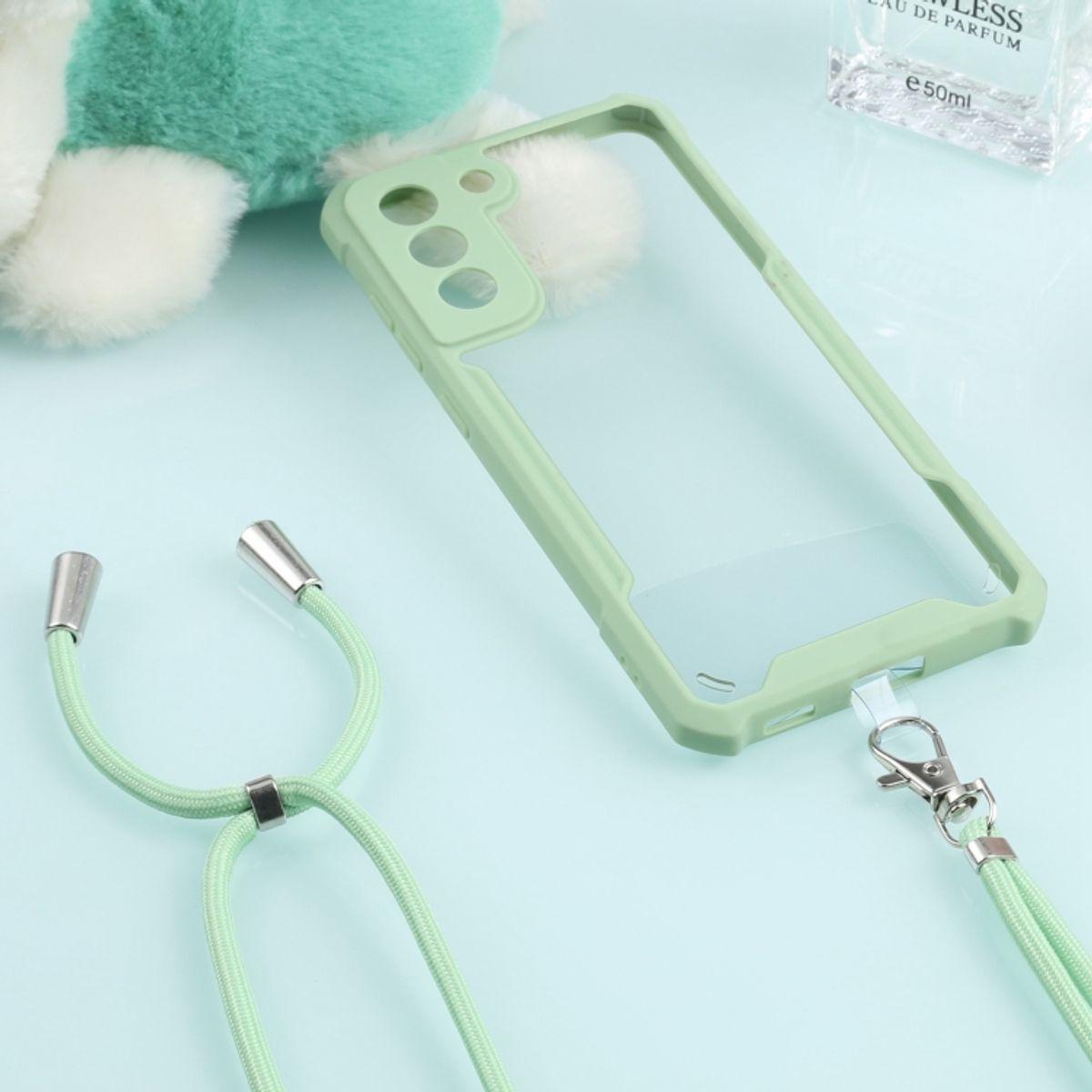 Thumbnail - König Design Hülle Handy Schutz für Samsung Galaxy S21 FE Case Cover Tasche Etuis Bumper Neu, Handykette, Grün