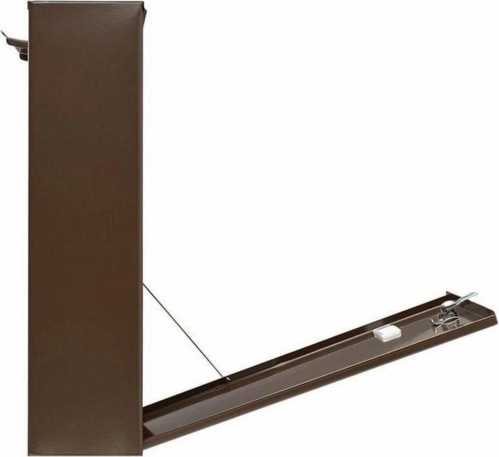 Actual product image Burg Wächter Fence letterbox powder-coated steel WxHxD 397/284/104 mm Leipzig brown 778 BR with Ö