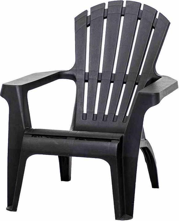 Actual product image ProGarden Deckchair Dolomiti, 75x86x86 cm, frame and surfaces made of plastic in anthracite, stackable