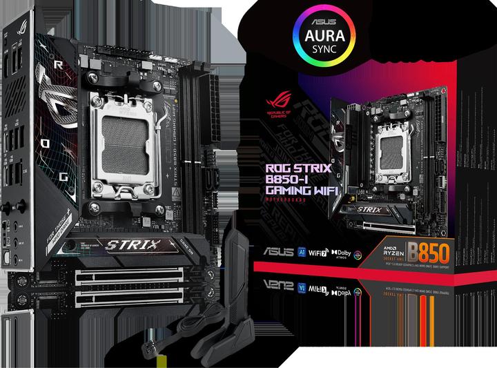 Actual product image ASUS ROG STRIX B850-I GAMING WIFI (AM5, AMD B850, Mini-ITX)