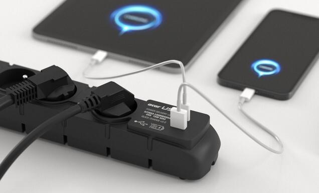 Image du produit Acar Surge Protector S6 USB A+C 6x French Pd (6x, CEE 7/16, 3 m)