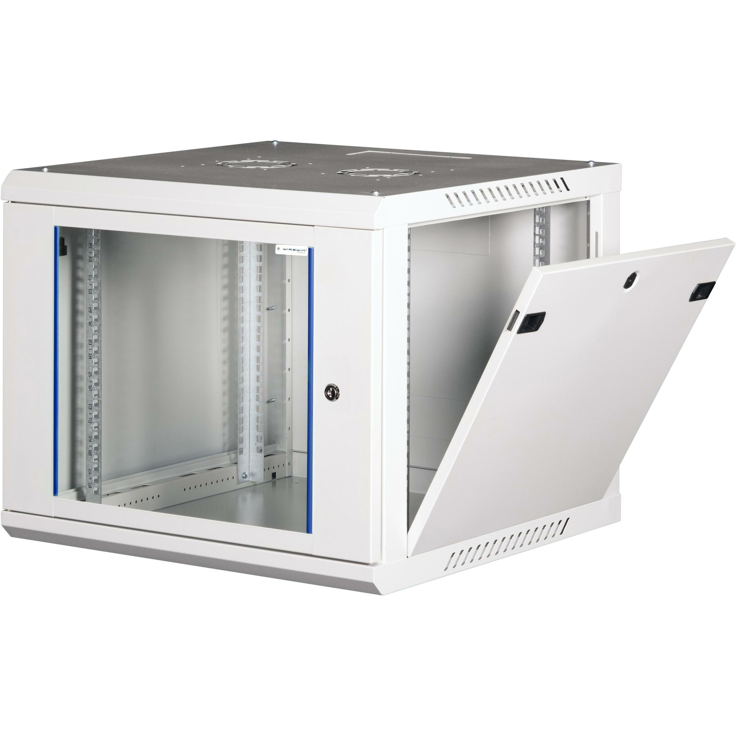 Wirewin Wandschrank 600X600X9U Pro 3rd Gen 19 / 9HE / Grau (9 HE, Rack da 19 pollici), Armadio rack, Grigio