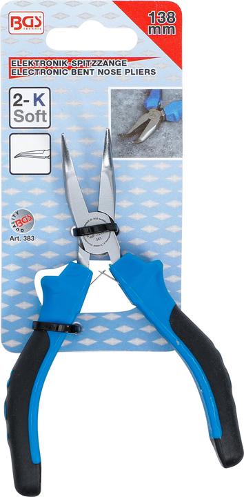 Produktbild BGS Elektronik-Spitzzange gebogen mit Feder 138 mm (138 mm)