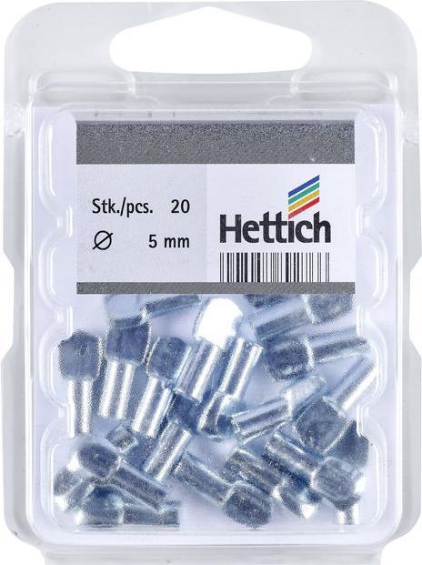 Produktbild Hettich Tablarträger Ø 5 mm, mit Löffelauflage, verzinkt (20 Stk.)