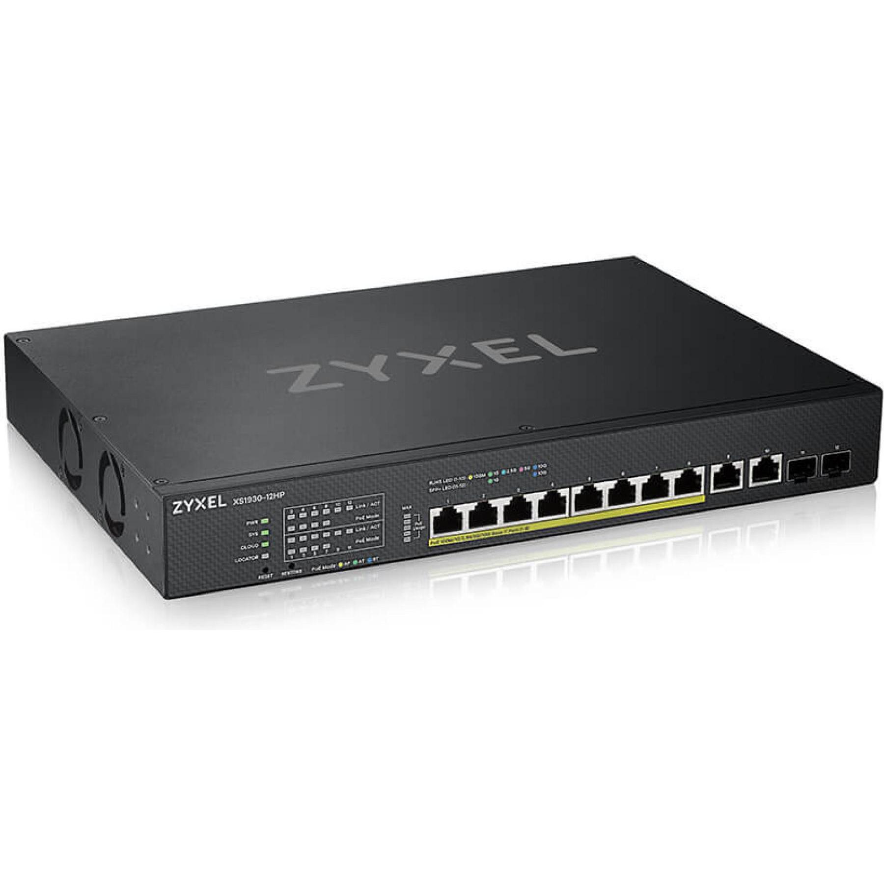 Zyxel Nebula XS1930-12HP (12 Ports), Netzwerk Switch, Schwarz