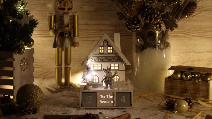Image du produit Tracon Calendrier de Noël LED en cubes