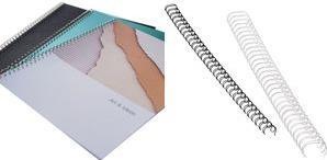 Produktbild Fellowes Drahtkamm 6mm, 34 Schlaufen, schwarz, 100 Stk.