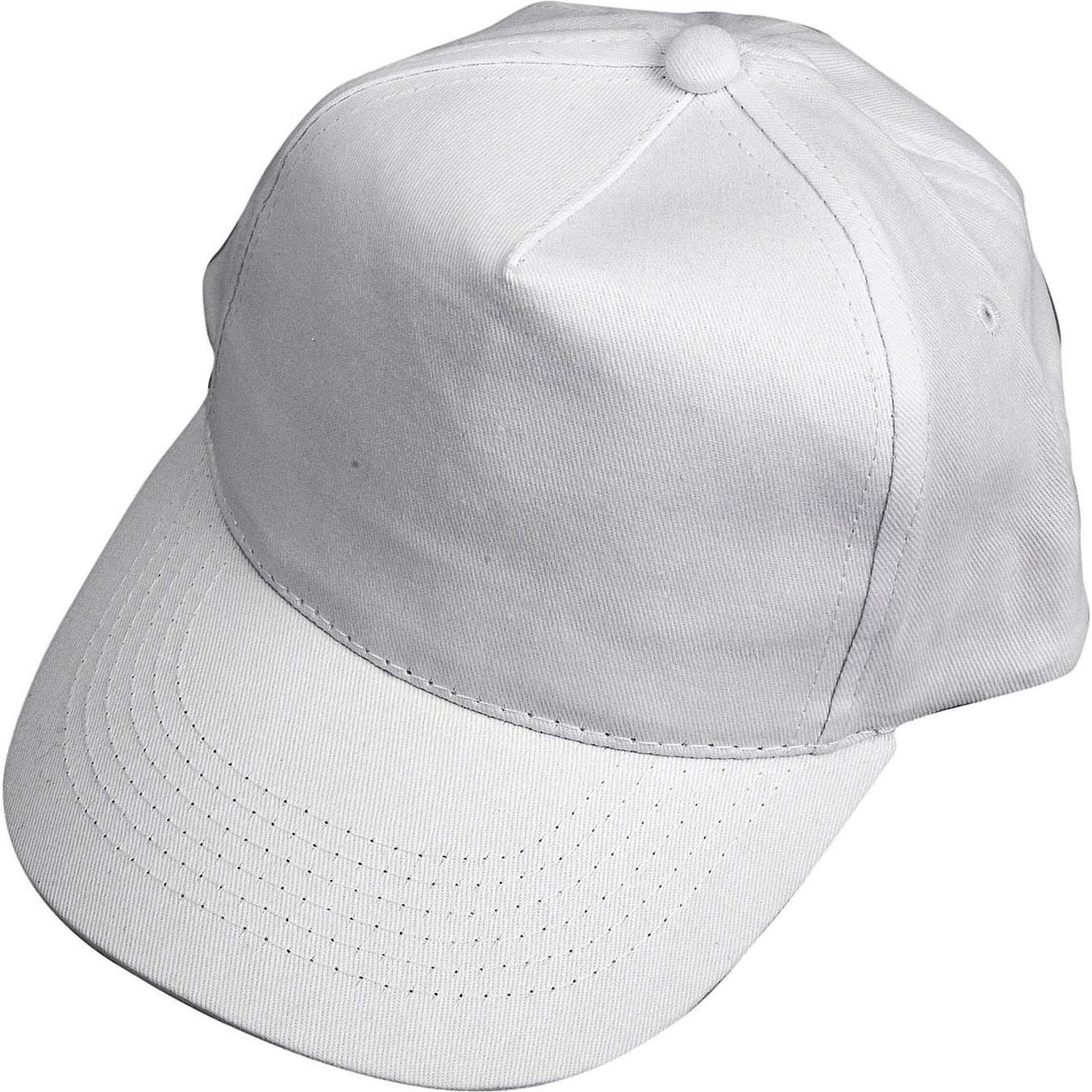 Creativ Company, Unisex, Cap, Baseball Cap, Weiss, (49, 50, 51, 52, 53, 54, 55, 56)
