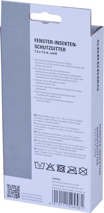 Actual product image Siena Garden 269939 Window fly screen, white