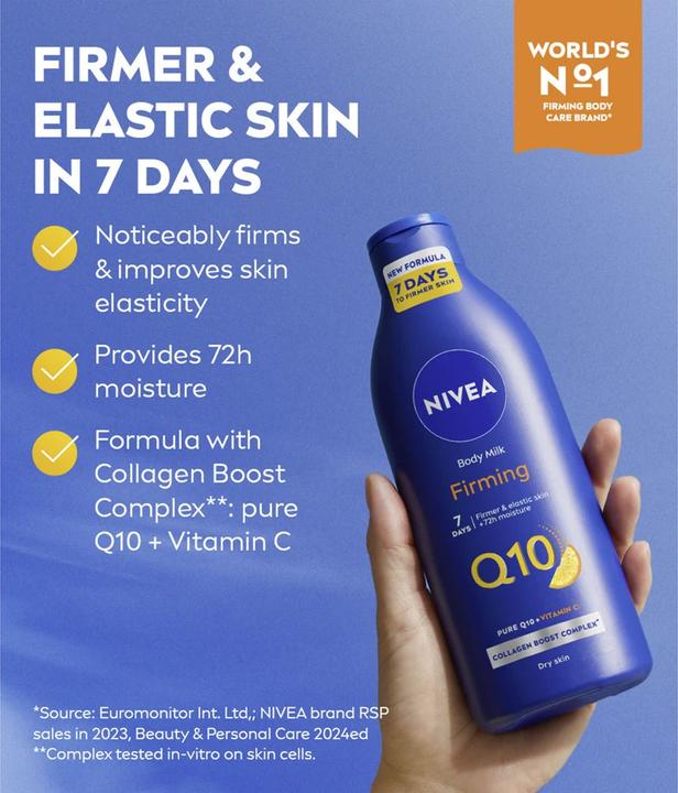 Actual product image NIVEA Q10 Firming Rich Body Lotion with Vitamin C 250ml (Body lotion, 250 ml)