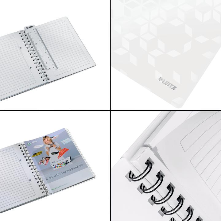 Actual product image Leitz WOW college notebook spiral bound with PP cover (A5, Lined, Hardcover)
