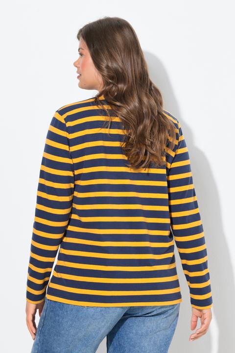 Image du produit Laurasøn T-shirt rayé, manches longues et décolleté rond (54)